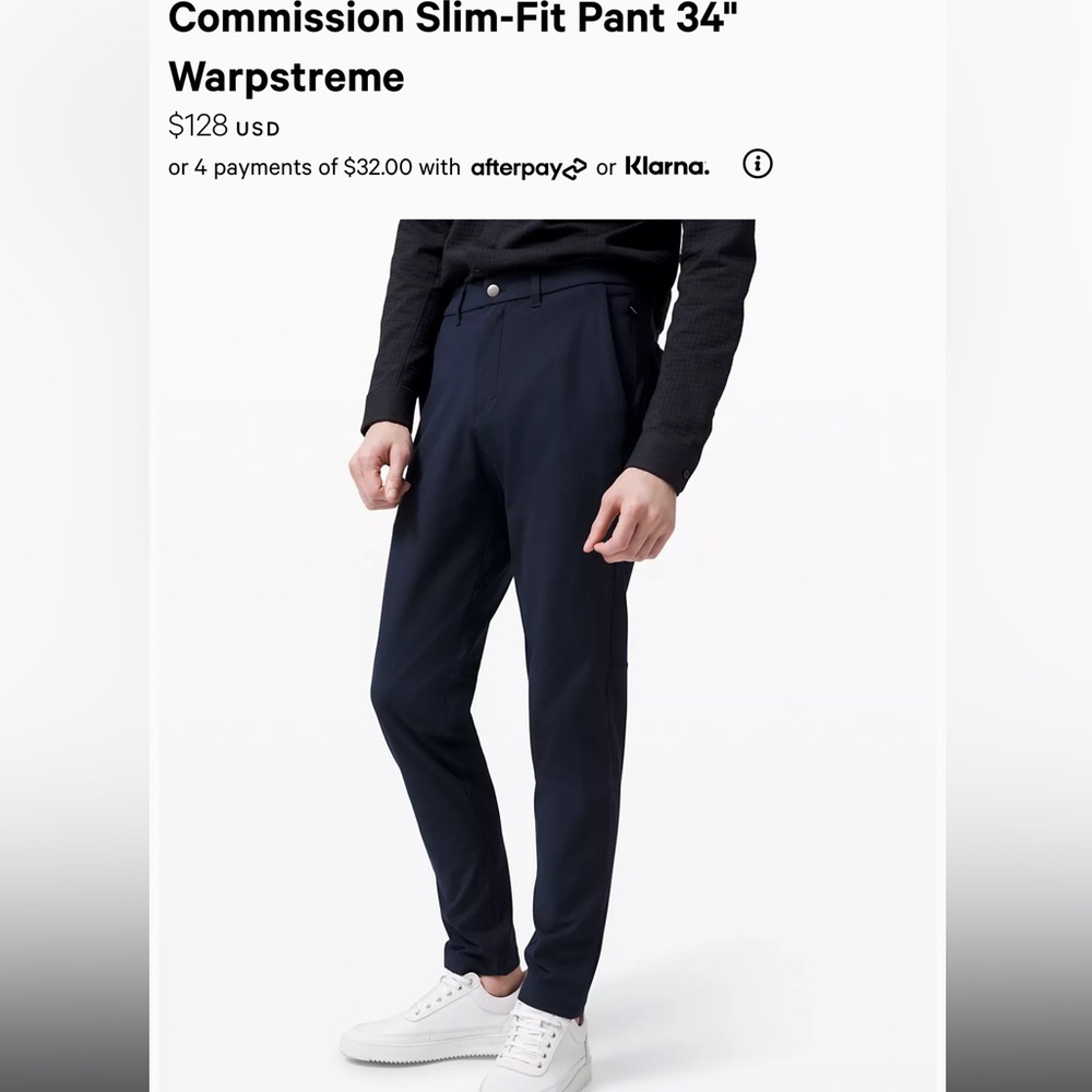 Navy Lululemon Pants. Barely worn, great condition!